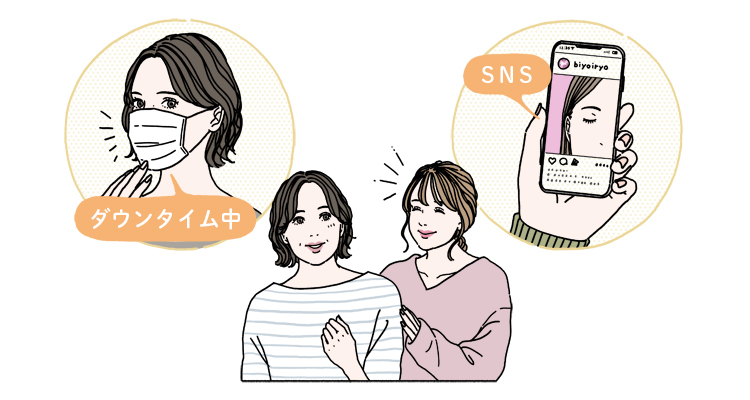 SNS世代の子どもに背中を押されて美容医療に興味を持つ親