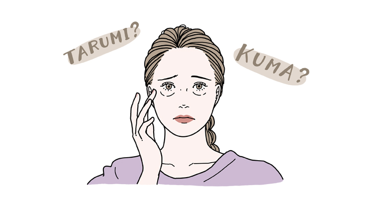 目の下のたるみとクマの違い