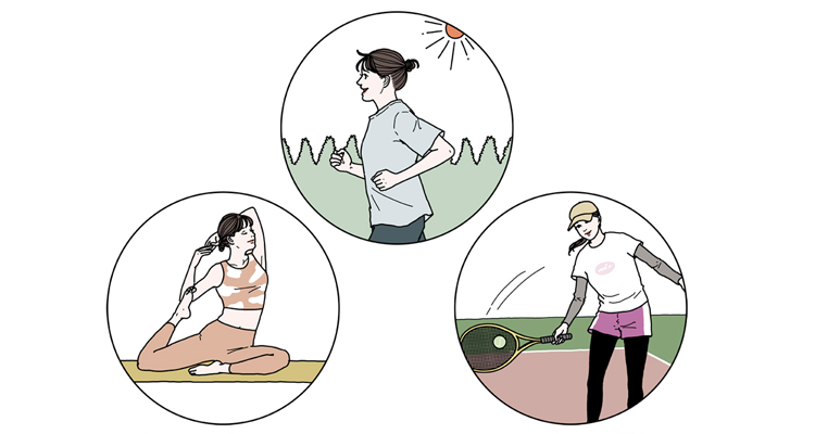 適度な運動は肌の健康を保つ