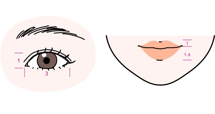 目や唇などパーツごとの美しさ