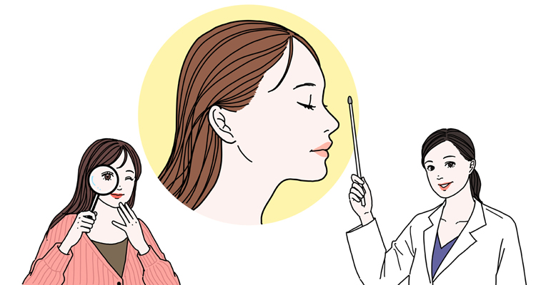 美人顔の解説をする医師