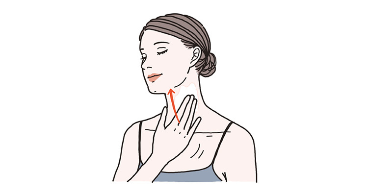 首の日焼け止めの正しい塗り方