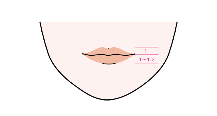 理想的な上唇と下唇の厚さ