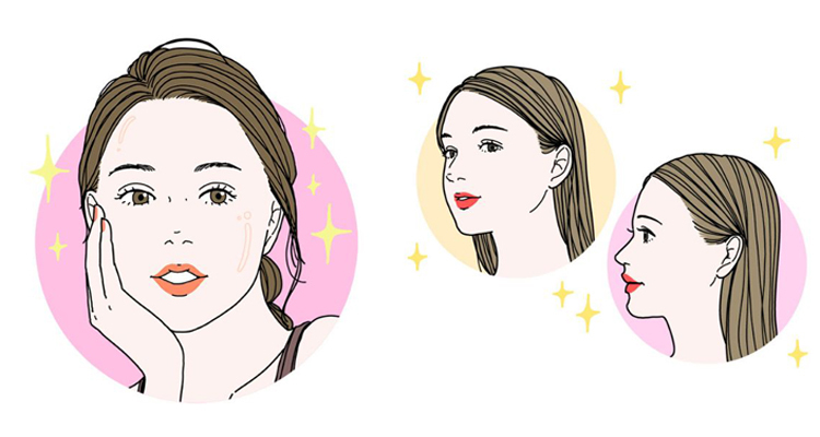 ヒアルロン酸注入治療によって肌質が改善した女性のイメージ